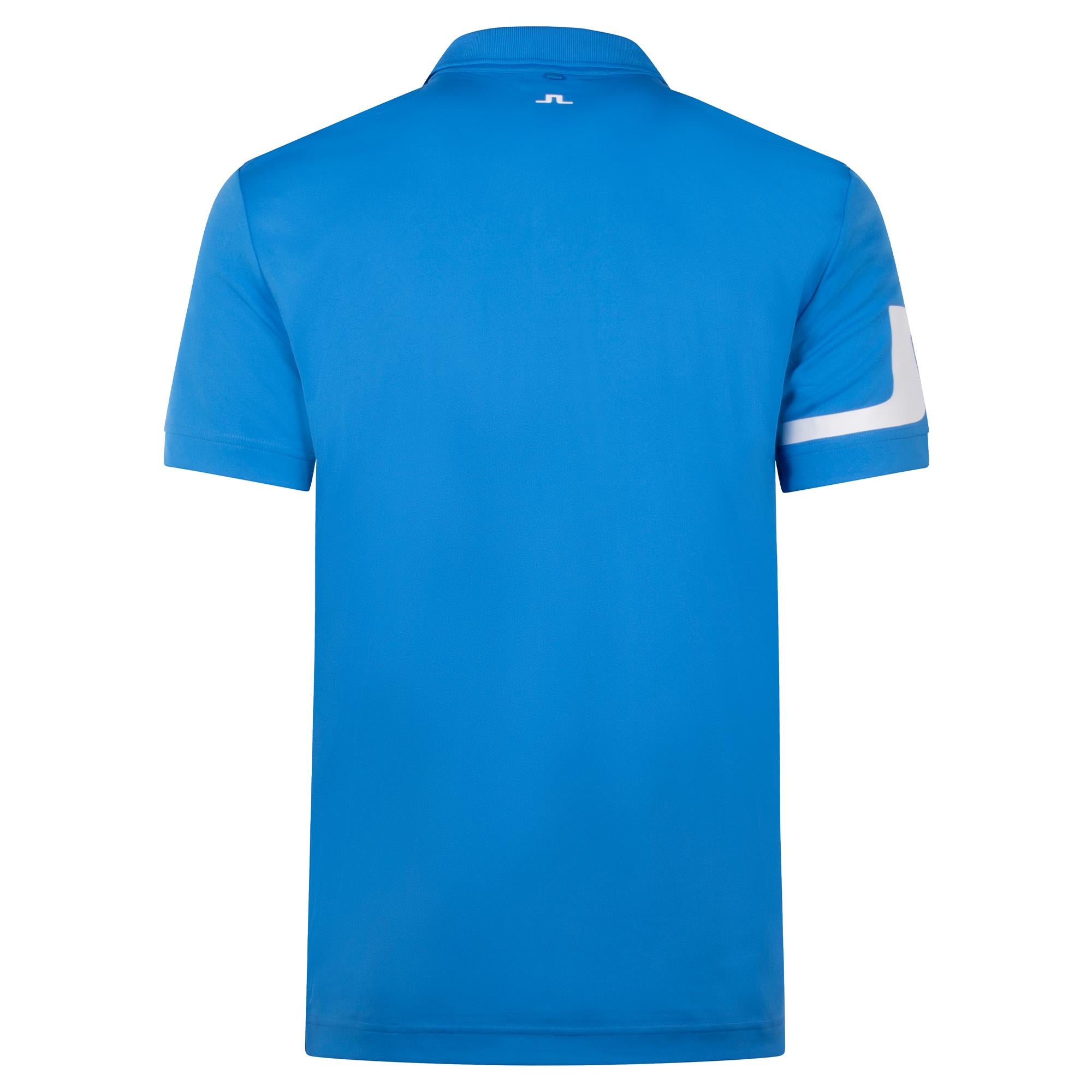 J Lindeberg Heath Mens Polo Shirt Sonic Blue